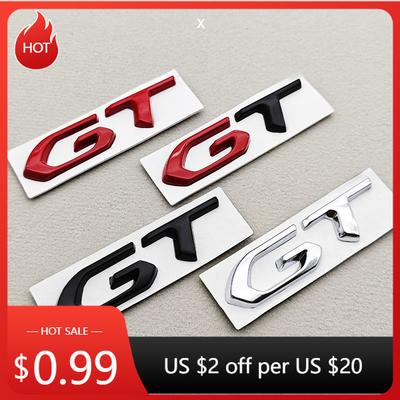 Für VW VOLKSWAGEN 2026 Neues 3D-Metall-Autosticker-Logo GT Seitenkotflügel Kofferraumdeckel Abzeichen Emblem Für Peugeot 308 408 208 508 3008 400