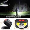 2 Pack Powerful LED Headlight Sensor Head Light USB Rechargeable Headlamp Head Torch Waterproof Flashlights  for Camping Hiking