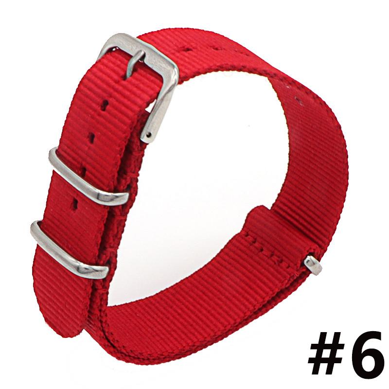 18MM 20MM 22MM Nylon Watch Band Sport Casual Straps Replacement With Stainless Steel Buckle For Men Women's Watch Accessories
