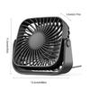 360° Rotating Electronic Fan 3 Speed Small Standing Fans Student Fan Table Cooling Fan  Dormitory