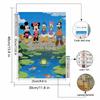 DIY Diamond Painting Mickey, Minnie, Donald Duck, Daisy, Goofy Cross Stitch Kit Mosaic Art Diamond Painting Full Circle Diamond Home Decoration