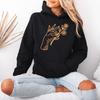 Floral Hand Womens Hoodie Vintage Nature Lover Wildlife Birthday Gift