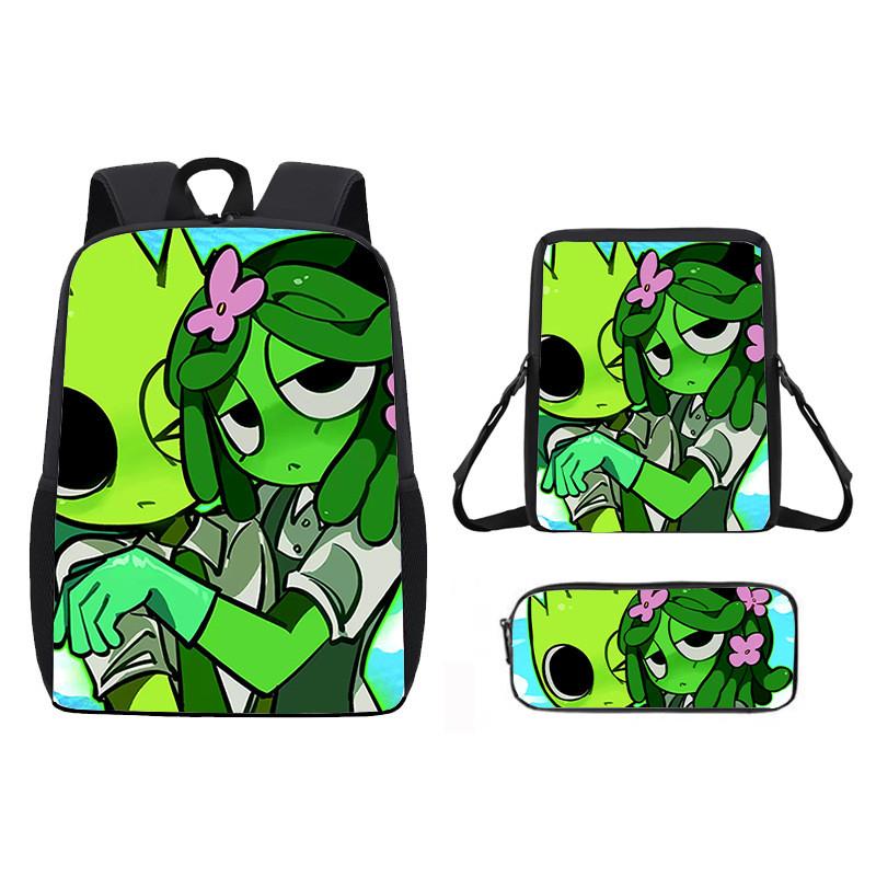 Incredibox Sprunki Pattern Backpack Shoulder Bag Pencil Case Three Set Piece