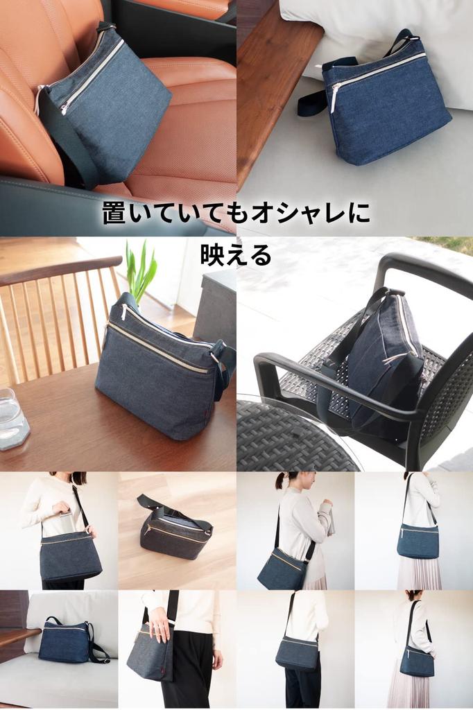 Need Network Proud Denim Shoulder Mini Shoulder Bag for Indigo Blue Japan's Bag, Women, Lightweight, Crossbody,