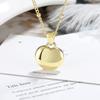 Temperament Fashion Love Necklace Female Cold Wind Stacked Wear Simple Round Card Pendant Collarbone Chain Female Models for Girlfriend Gift