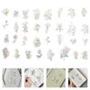 120Pcs Flower Stickers For Scrapbooking Decorative Adhesive Stickers Suitable For Craft Projects Assorted Color Vintage Design
