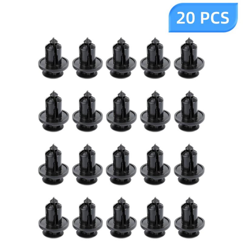 10-50pcs Black Front Bumper Locking Hooks & Clip Fastener Push Rivet Trim Rivet For Honda Accord Car Accessries