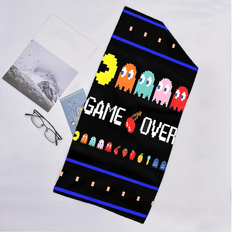 Pixel Game Fashion Beach Towel: Ideal for Summer Adventures Soft, absorbent and quick drying suitable for swimming and bathing