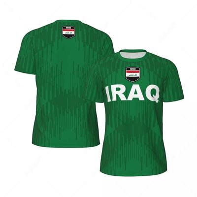 IRAQ 3D Print Sport Quick-dry Breathable Men T-shirt Outdoor Football Jersey Team Club Parent-child Short Sleeve Clothing Summer