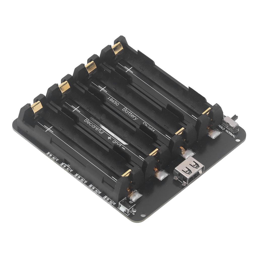 4 Slot Lithium Battery Holder Shield Case Battery Development Board with Overcharge Protection DC 5V