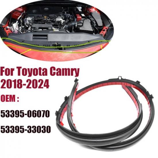 Для Toyota Camry 2018-24 Резиновая уплотнительная полоса Декоративная накладка на кромку капота Уплотнитель