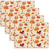 1PC Happy Thanksgiving with Falling Leaves Placemats Autumn Holiday Decoration for Dining Table