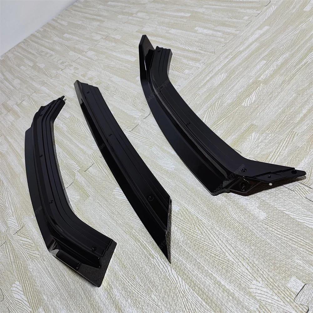 Auto Frontstoßstange Lippe Splitter Spoiler Diffusor Bodykits Für VW Polo MK5 6R TSI TDI Standard 2009-2014 Vor-Facelift Schwarz Tuning