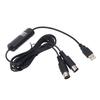 USB zu MIDI Kabel 5ft USB MIDI Schnittstellenadapter MIDI zu USB Kabel Konverter für Musikkeyboard Klavier zu PC Laptop