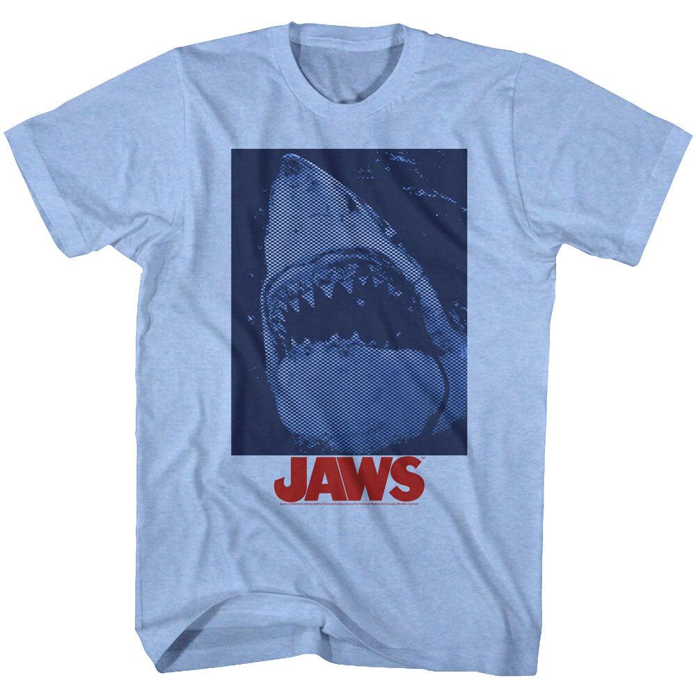 Jaws Halftone Shark Men T Shirt XXXL