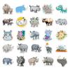 10 30 50Pcs Animal Rhinoceros Cartoon Stickers Cute Graffiti Decals Diy Notebook Scrapbook Laptop Phone Classic Kids Toy Sticker