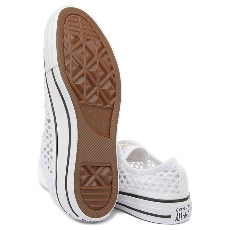 Converse Chuck Classic All Star Comfortable Non-Slip Durable Low-Top Skate Shoes Women sneaker White 565495C