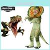 Jurassic Park Triceratop Dinosaur Cosplay Costume Halloween Party Outfit For Kids