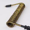 GX16 Coiled Keyboard Cable Type C Metal USB Coiled Cable for USB Keyboard