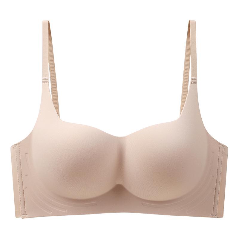 Women's Seamless Push-Up Bra: Summer Thin, Wire-Free, Anti-Sagging, Side Support for Small Breasts