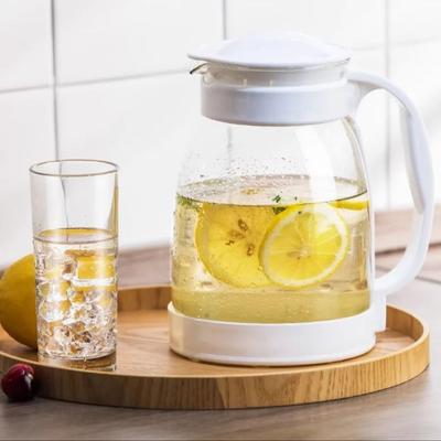 Home Große Kapazität Nordische verdickte hochtemperaturbeständige Glasteekanne Großes Kaliber Leicht zu reinigendes Wasserflaschenset