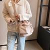 Casual Women Drawstring Bag Portable Solid Color Shoulder Bag Phone Crossbody Purse  Daily Use