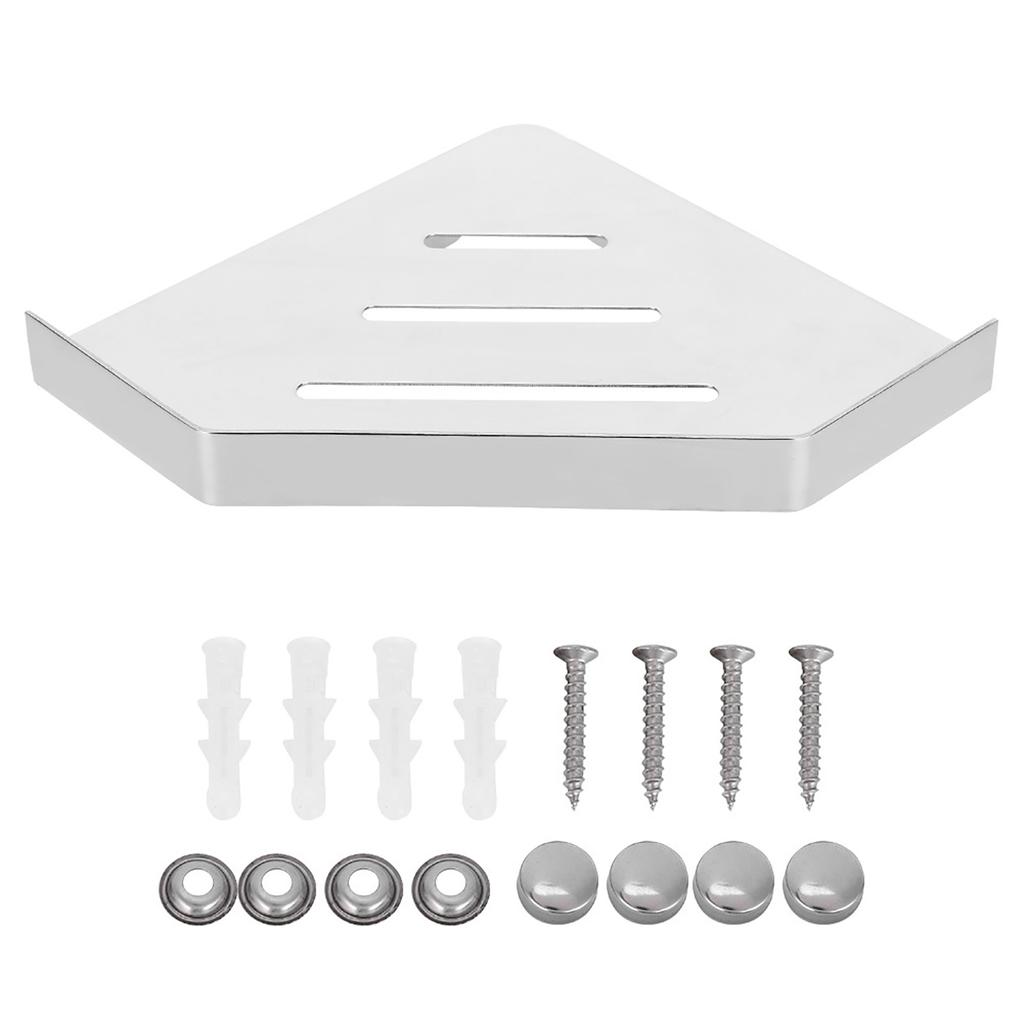 Wall Mounted Shower Corner Shelf Storage Rack Organizer Holder Container for Bathroom