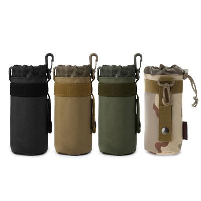 Taktische Wasserflaschentasche Wasserdicht Molle Flaschenhaltertasche Verstellbares Gurtband Wasserflaschenhaltertasche mit Kordelzug