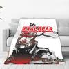 Flannel Throw Blanket MGS1 Solid Snake Game Metal Gear Warm Plush Blankets Soft Bedspread for Bed Living Room Home Travel Couch
