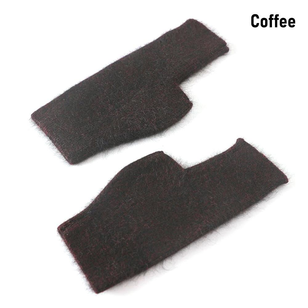 Wool Mink Cashmere Gloves Exposed Finger Wrist Gloves Protable Knitted Wool Glove  Women Girl