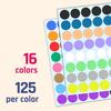 2000 Pieces, 1 inch - Colored Dot Circle Stickers, Garage Yard Sale Price Labels, Color Coding Round Sticker Dots - 16 Assorted Colors
