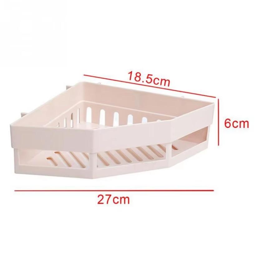 Triangle Bathroom Storage Rack No-drilling Corner Rack Bathroom Washstand Rack Traceless Wall Hanging