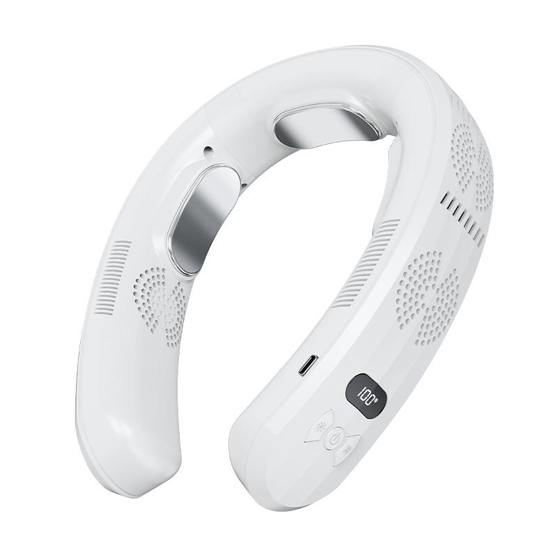 

Portable Rechargeable Silent Neck Fan for Outdoor Sports with Semiconductor Cooling белый