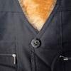 Männer Herbst Winter Weste Dicke Plüsch Ärmellose Reißverschluss V-ausschnitt Einfarbig Multi Taschen Mittleren Alters Vater Angeln Weste Männer Winter Weste Mantel