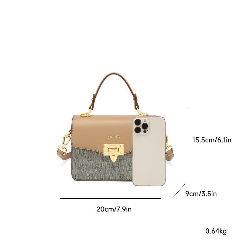 Bag Women's New Simple and Fashionable Small Square Bag Single Shoulder Oblique Span Bag Handbag Niche Versatile Bag