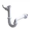 Kitchen Sink Drain Pipe Wall Mounted U-shaped Bend Anti Smell Connects Dishwasher Water 40mm Diameter Plastic Connects To 50mm