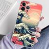 Kanagawa Great Wave Anime Phone Case For IPhone 16 15 14 13 12 Mini 11 Pro XS Max X XR SE 6 7 8 Plus Soft Silicone Cover