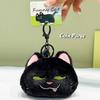 Soft Naughty Cat Pendant Durable Car Key Ring Coin Purse Stuffed Doll Keychain  Gift