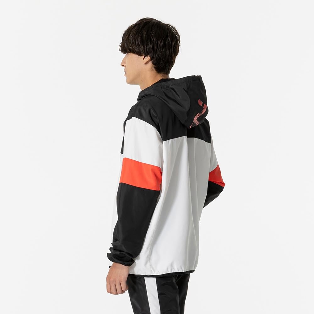 Training Wear Windbreaker Size 32JEB220 N-XT Jacket, Water-Repellent Jersey, Unisex, Adult, Black/White, Small,