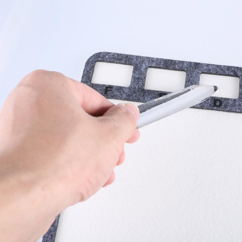 Takı El Sanatları Boncuk Dizme Tahtaları 2 Parça Set Sağlam Keçe Dikdörtgen Boncuk Matları Alfabetik Ölçekli Ev Aksesuarı