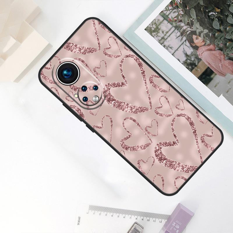 Love Rose Gold Style Case For Honor Magic 6 Pro 5 7 Lite Cover For Honor 400 200 50 70 90 X9 X8a X8b X9a X9b X9c