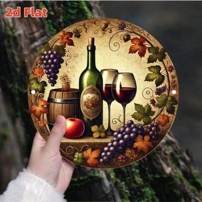 Vintage Circular Tin Wall Art Kitchen Bar Cafe Decor