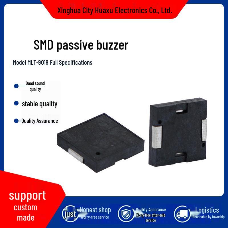 HX Huaxu Low Power Surface Mount Piezoelectric Buzzer MLT-9018 9x9x1.8 mm