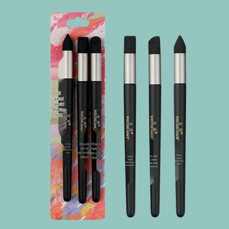 Wei Zhuang Grey Face Pencil Sponge: Soft Blending Tool for Art Students and Still Life Artists.