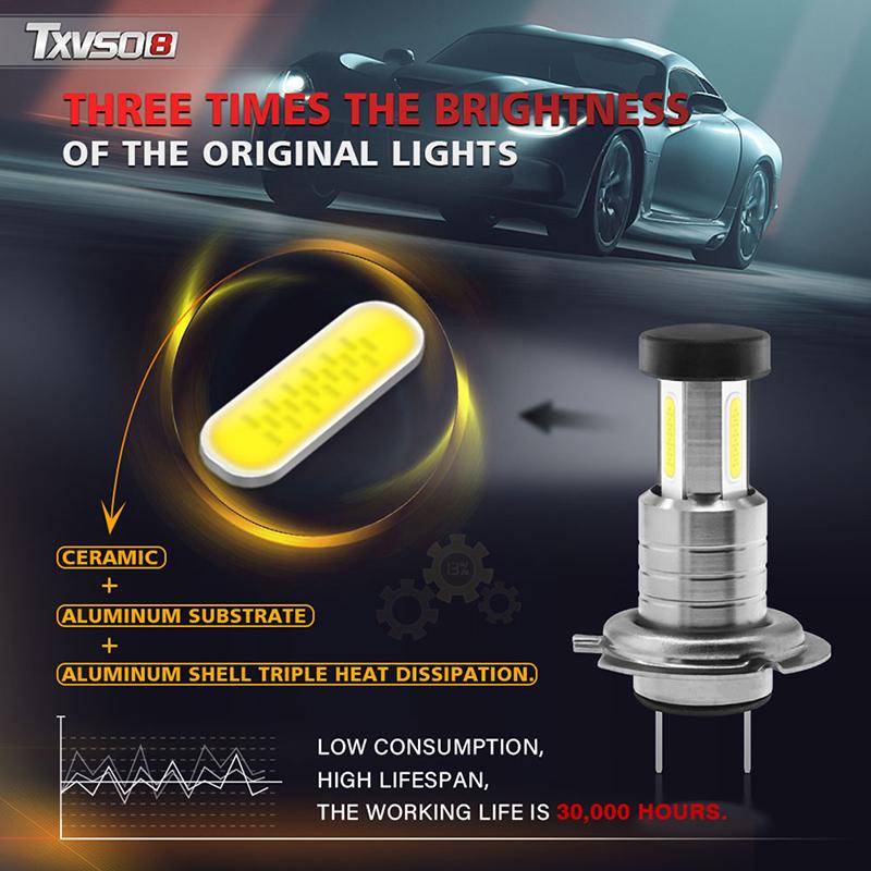 110W 30000Lm H7 Led Car Headlight Conversion Globes Canbus Bulbs Beam 6000K Kit