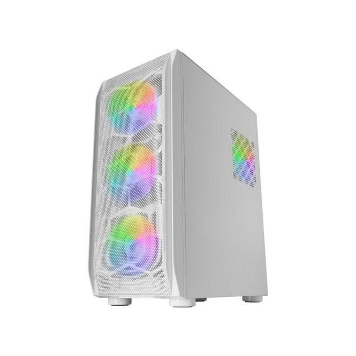 Boîtier gaming - mars gaming - mc-kx - e-atx - 5 ventilateurs argb - verre trempé