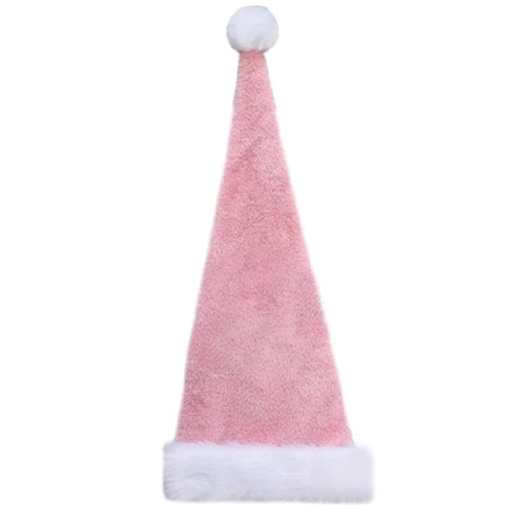 Christmas Party Hat Long Christmas Hat Plush Santa Hat Christmas Party Decor Double layer