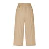 European and American Women's Stretchy, Comfortable, Wide-leg Yoga/fitness Pants, Solid Color, Casual Wear.