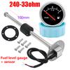 240-33ohm  Fuel Level Gauge Stainless Steel Marine Fuel Level Gauge Sensor 100mm-600mm for Car Boat  Indicator E-F Range
