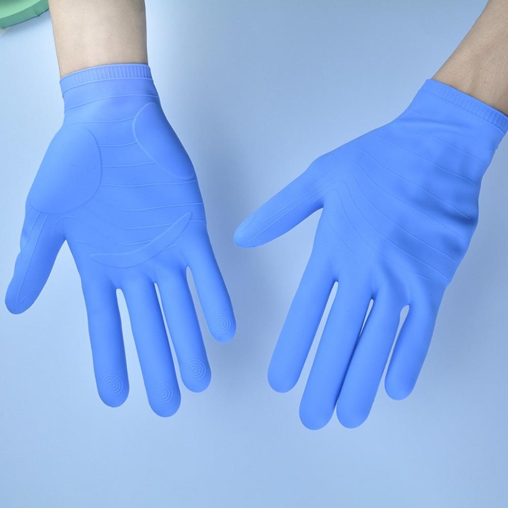 1Pair Reusable Moisturizing Gloves Waterproof Dishwashing Gloves Cleaning Gloves  Casting